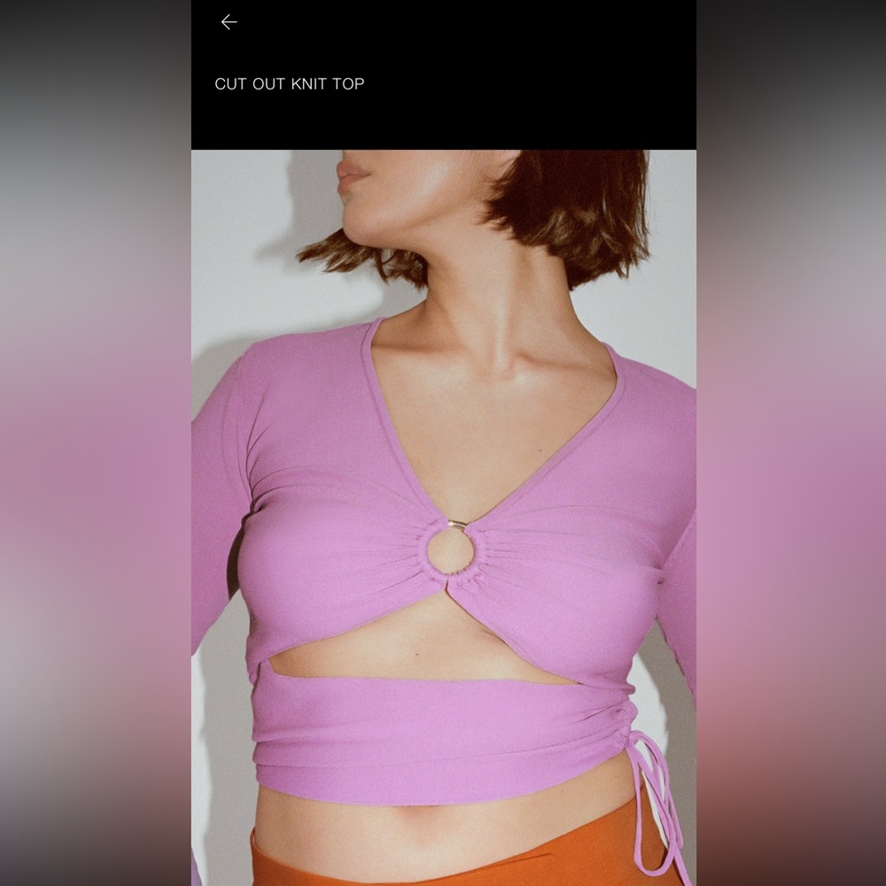 ZARA cutout top